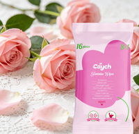 Lingettes intimes jetables format voyage, individuelles, pour l'hygiène féminine, équilibre du pH, contrôle des odeurs pour femmes