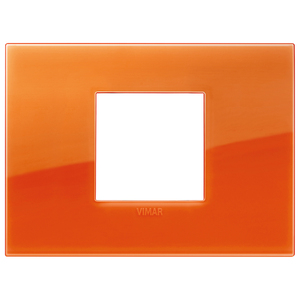 Vimar Placca Classic 2MC Reflex Orange Wall <b>Switch</b> Plate 12.2x9cm - Product Image 1