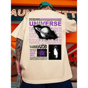 Camiseta Personalizada con Etiqueta, Impresión Bajo Demanda, Dropshipping, Camisetas Cortas para Hombre, Elegantes, 100% Algodón, Camiseta para Mujer - Product Image 6