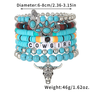 Pulseras de Cadena de Cuerda Vintage para Mujer, Pulsera Multicapa Hecha a Mano, Joyería de Amistad, Pulsera Encantadora, Regalos de Joyería - Product Image 4