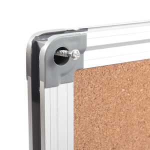 Foska materiale <span class=keywords><strong>di</strong></span> bordo ad alta densità e fatiscenti resistiti in sughero lavagna bacheca con telaio in alluminio argento - Product Image 5