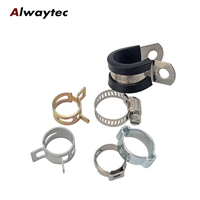 Collier de serrage universel en acier inoxydable pour tuyau, à vis sans fin, mini, à dégagement rapide, avec système de mesure métrique