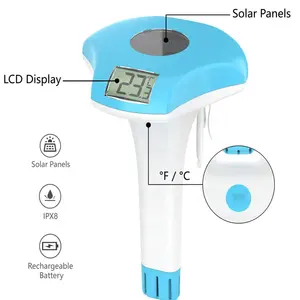 Wireless Waterproof Solar Digital Floating Swimming Pool Thermometer for Pool