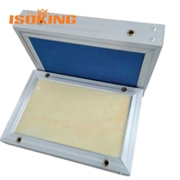 ISOKING Nuages acoustiques à cadre en aluminium |   Baffles suspendus en fibre de verre avec bordures métalliques |   Systèmes de plafonds flottants modernes