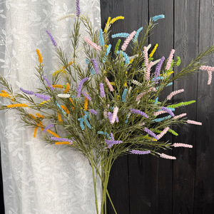 Bouquet de fleurs artificielles Jinxi multicolores en plastique, décoration de mariage, style luxe léger - Product Image 3