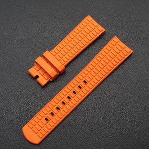 Correas <span class=keywords><strong>de</strong></span> <span class=keywords><strong>reloj</strong></span> inteligente <span class=keywords><strong>de</strong></span> caucho fluorado transpirable <span class=keywords><strong>de</strong></span> lujo personalizadas <span class=keywords><strong>de</strong></span> 22 mm con extremo curvo FKM para <span class=keywords><strong>MIDO</strong></span> TVM049.526 - Product Image 1