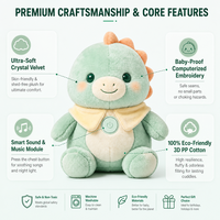 Jouets en peluche personnalisés brodés, super doux, animaux, cadeau d'anniversaire pour enfants, jouet en peluche qui danse et chante, anti-stress