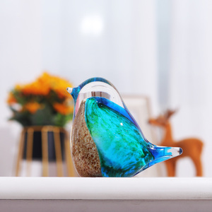 Oiseau en verre cristal coloré, 1 pièce, cadeaux de mariage pour la Souvenir, artisanat en cristal - Product Image 4