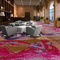 Rouleaux de moquette imprimée en nylon de luxe, design moderne, moquette mur à mur tuftée à la machine pour hôtels 5 étoiles, maisons, halls d'entrée et salons