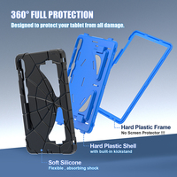 Coque de tablette universelle en silicone pour enfants avec béquille pliable et support pour stylet pour Samsung Galaxy Tab S9 FE/S10 FE/S10 LITE