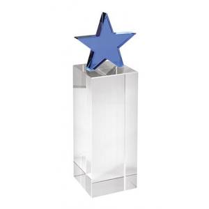 Trofeo Estrella y Paralellepípedo de Acrílico, 180 mm de Altura - Product Image 1