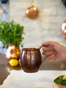 Pure <b>Copper</b> Drinking <b>Cup</b> for Water Traditional Ayurvedic Health <b>Cup</b> for Daily Use Handmade for home drinking milk at low cost - Product Image 3