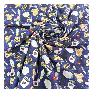 Tissu tricoté à impression numérique personnalisée sur le thème de <span class=keywords><strong>Mickey</strong></span>, coton biologique écologique, élasthanne, jersey simple, robe pour filles - Product Image 5