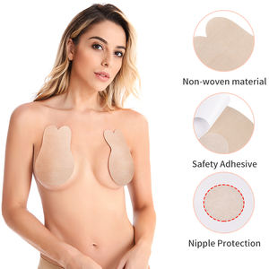 Frauen Neues Design Push-up Kaninchen form Lefting Soft Deep Cup Dünne Kante Silikon Nippel Abdeckung Mit Ohr - Product Image 6