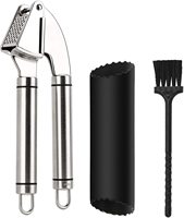 Presse à pâte d'ail manuelle en acier inoxydable Clip hachoir à ail en métal pour la cuisson