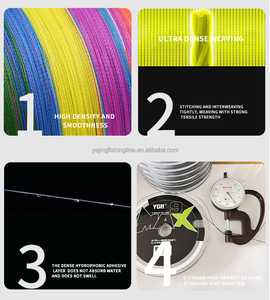 YGR สูงสุด9-Braid 100เมตร PE สายตกปลา5/10ชิ้นกันกัดความแข็งแรงของด้ายสำหรับปลาเทราท์ปลาดุกและปลากะพงปลาทะเลทะเลสาบ - Product Image 3