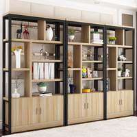 Kainice Armoire de rangement personnalisée au design minimaliste, étagères murales, bibliothèque, meubles de maison pour salon et appartement