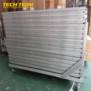 Scène portable en aluminium pour événements extérieurs, plateforme <span class=keywords><strong>de</strong></span> danse mobile 4x8 pieds, capacité <span class=keywords><strong>de</strong></span> charge élevée, à vendre - Product Image 2