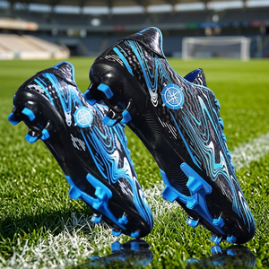 Chaussures de football professionnelles pour hommes, femmes et jeunes, tige en mesh, haute qualité, entraînement en salle, confortables, toutes saisons - Product Image 3
