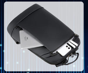 Nuovo in pelle impermeabile semplice business computer zaino multi-funzionale da uomo zaino da uomo <span class=keywords><strong>Premium</strong></span> da viaggio zaino per Laptop - Product Image 2