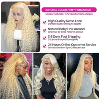 Perruque longue 13x4 pré-épilée, cheveux humains vierges vietnamiens naturels bruts, texture Kinky Straight, pour femmes noires, avec dentelle frontale HD transparente