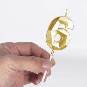 Velas de <span class=keywords><strong>Cumpleaños</strong></span> Doradas con el Número <span class=keywords><strong>40</strong></span> para el <span class=keywords><strong>40</strong></span>º Aniversario, Adornos para Pastel de Lujo para Mujeres y Hombres, Celebraciones de Aniversario de Bodas - Product Image 6