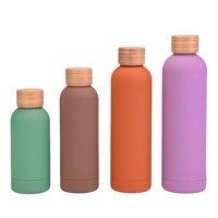 Gourde isotherme à double paroi en acier inoxydable personnalisable avec logo, 500 ml, tendance, pour la salle de sport, 750 ml, pour les voyages et le bureau