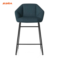 Tabouret de bar haut, table relevable, luxe léger, dossier tendance, tabouret haut haut de gamme pour la maison, adapté au restaurant, à la cuisine