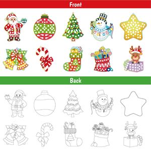 Autocollants mosaïques pour enfants, jouets faits main, bricolage, autocollants miroir brillants à colorier, autocollants de vacances - Product Image 3