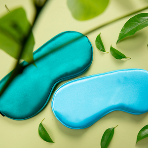Mascherina per gli occhi in raso di seta Unisex personalizzata Super liscia aereo Hotel per la maschera per gli occhi per la salute degli occhi - Product Image 4