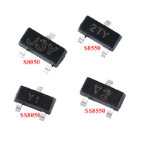 100 pièces S8050 J3Y S8550 2TY SS8050 Y1 SS8550 Y2 SOT-23 PNP NPN Transistor SMD Transistor