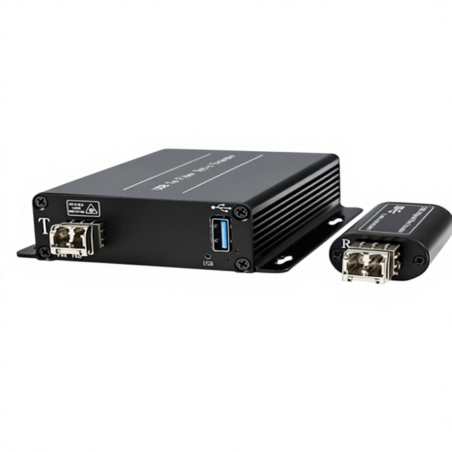 Industrial USB3.0 Optical Transceiver LC Connector for Touch Screen Kinetic Camera Fiber Optic Extender (Model XDN-1USB3.0-2LC)