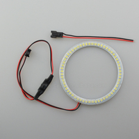 60mm 65mm 70mm 75mm 80mm 85mm 90mm 94mm 100mm 131mm 146mm 160mm Anneaux LED Angel Eyes Halo pour phares de moto et de voiture, et feux antibrouillard