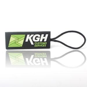 Nhà Cung Cấp Trung Quốc Tùy Chỉnh Đầy Màu Sắc 3D Tên Nâng Lên Logo Mềm PVC Silicone Cao Su Dây Kéo Kéo Cho Túi Xách - Product Image 3