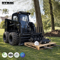 Caricatore Skid Steer su Ruote per Carichi Pesanti con Forca a Sgancio Rapido per Movimentazione Materiali e Applicazioni Agricole