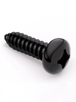 Vis autotaraudeuse miniature à tête cylindrique cruciforme en acier au carbone trempé PA, plaquée zinc noir, pour applications électroniques, classe 8.8 (pouces)