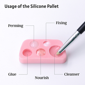 Paleta de Silicona Multicolor para Lifting de Pestañas, Bandeja Suave para Permanente de Pestañas y Cejas, Silicona para Tinte de Cejas - Product Image 3