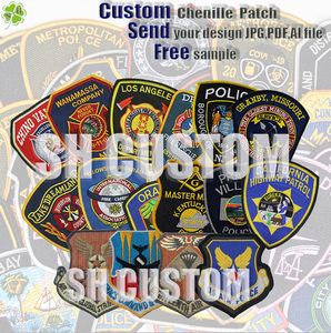 Department Badge <strong>Patch</strong> Custom Embroidered <strong>Patch</strong> With Hook and Loop Designer Iron on <strong>Patches</strong> - Product Image 5