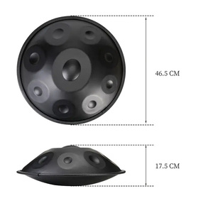 กลองขนาด22นิ้ว9-Note D สเตนเลสสตีลพร้อมดีไซน์ตาสีทองโลโก้ที่กำหนดเองได้สำหรับผู้เริ่มต้น - Product Image 4
