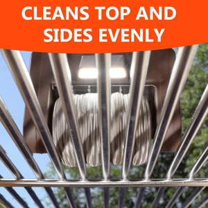 Brosse de nettoyage électrique rotative pour barbecue, rechargeable, en acier inoxydable de qualité alimentaire, sans poils, pour grillades - Product Image 5