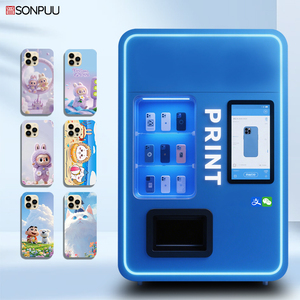 Sonpuu nhà máy trực tiếp Tự làm máy bán hàng tự động khuôn viên Đồng tiền hoạt động máy in UV với i1600 đầu in cho điện thoại trường hợp Câu Đố ảnh in - Product Image 1