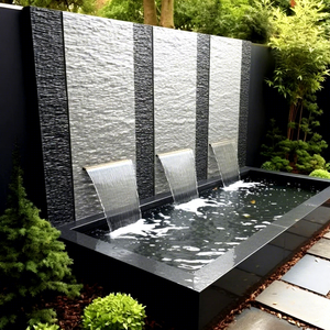 Fuente <span class=keywords><strong>de</strong></span> cascada <span class=keywords><strong>de</strong></span> pared grande moderna personalizada al aire libre-Fuente <span class=keywords><strong>de</strong></span> espectáculo <span class=keywords><strong>de</strong></span> agua musical para decoración <span class=keywords><strong>de</strong></span> jardín - Product Image 1