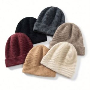 Gorro de Cachemira Personalizado de Alta Calidad con Logotipo, Gorro de Lana Clásico Suave Tejido para Invierno, Ciclismo, Deportes, Negocios, Pesca y Fiestas - Product Image 1