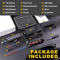Vente en gros directe d'usine, panneau de commande LED sans fil 6 gang AUX 12V pour camions, bus, SUV et VTT 12V-24V