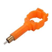 Nouvelle abreuvoir automatique en plastique orange/jaune pour lapins - Compatible Rex, fixation sur cage, bec d'abreuvement pour lapins