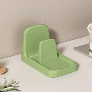 Haute qualité comptoir cuillère support de rangement reste en plastique Durable ustensile étagère cuisine multifonction Pot couvercle support - Product Image 4