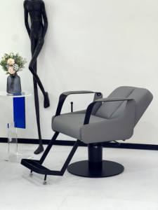 Juego de Muebles Modernos Grises para Salón de Belleza, Silla de Barbería y Cama para Lavado de Cabello para Salón de Belleza y Barbería - Product Image 5