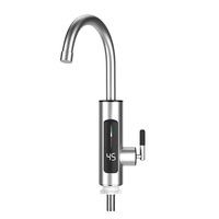 Robinet d'eau chaude électrique instantané à grand écran, en acier inoxydable, à température constante, pour cuisine domestique, à conversion de fréquence
