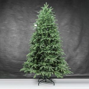 Árbol de Navidad Artificial Preiluminado de Alta Calidad de 1.5-3m con Ramas Flocadas de PE/PVC y Luces LED - Product Image 1