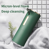 Dispensador Automático de Jabón en Espuma, Sin Contacto, Recargable por USB, Eléctrico, 300 ml, Montado en la Pared, para Baño, Cocina, Exteriores y Uso en Hoteles